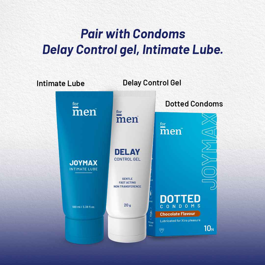 ForMen-Delay-Control-Gel-Joymax-Lube-Gel-Dotted-Condoms-Combo