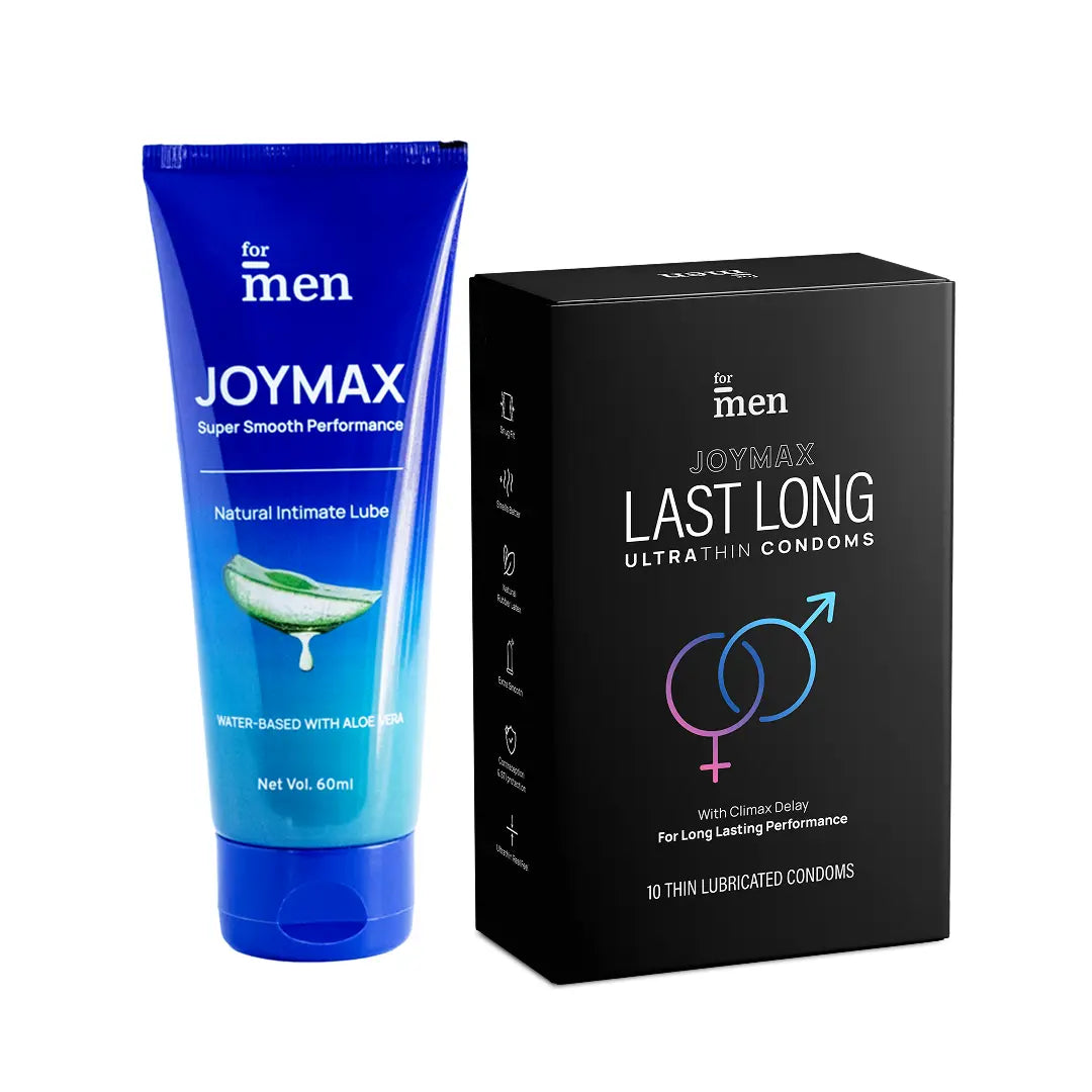 ForMen Real Feel Duo JoyMax Intimate Lube and Last Long Ultra Thin Condoms ForMen Health ForMen Real Feel Duo JoyMax Intimate Lube and Last Long Ultra Thin Condoms ForMen Health