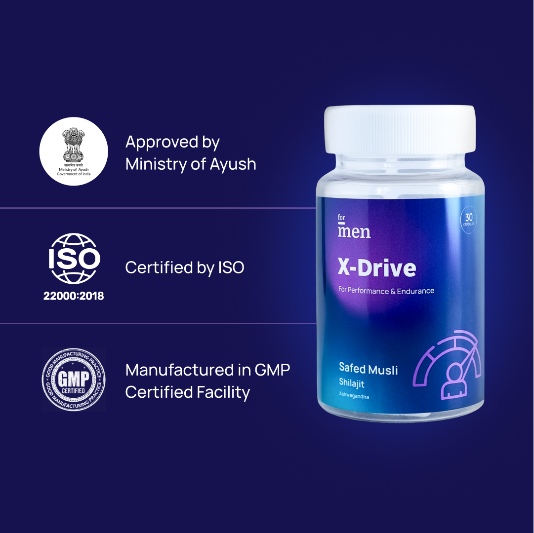 X-Drive - Safed Musli, Shilajit & Ashwagandha for Performance