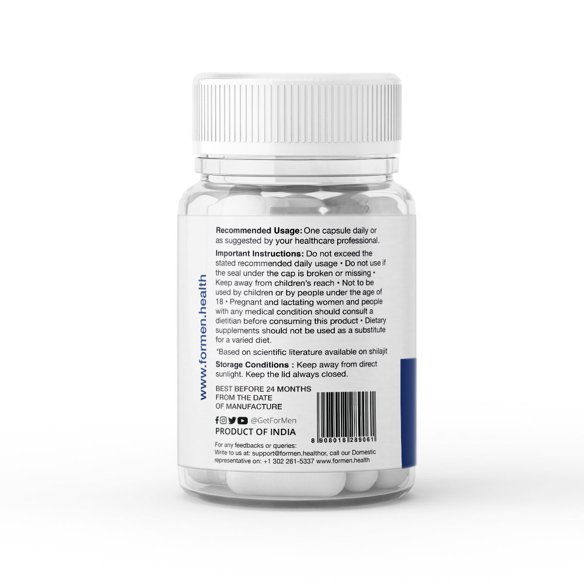 ForMen AceMax Shilajit & Ashwagandha Capsules