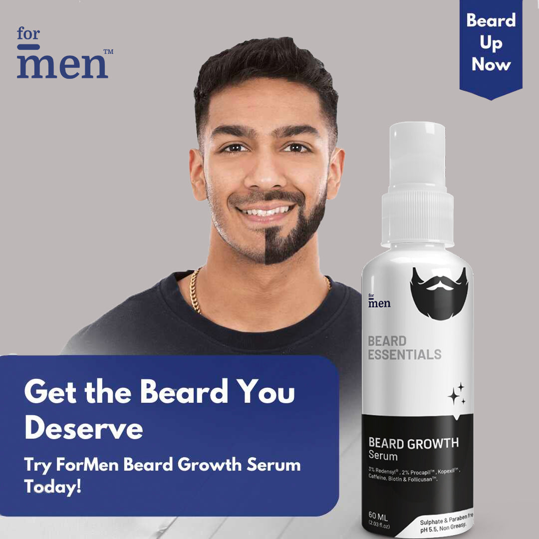 Get the Deserved Beard with ForMen Beard Growth Serum