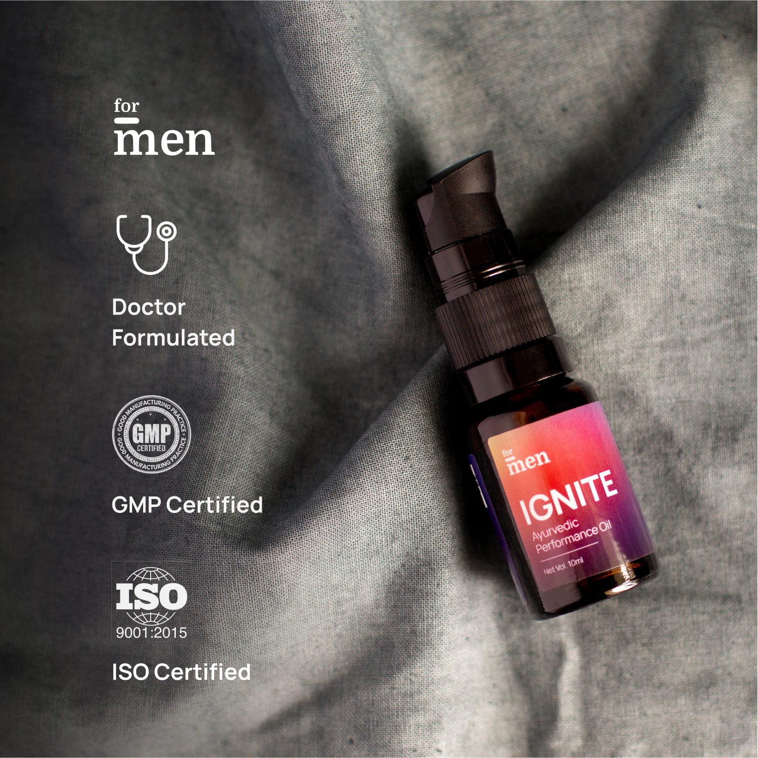 Doctor Formulated, GMP & ISO Certified Ignite Ayurvedic Performance Oil