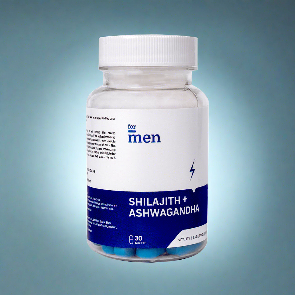 Shilajit and Ashwagandha Tablets for Men