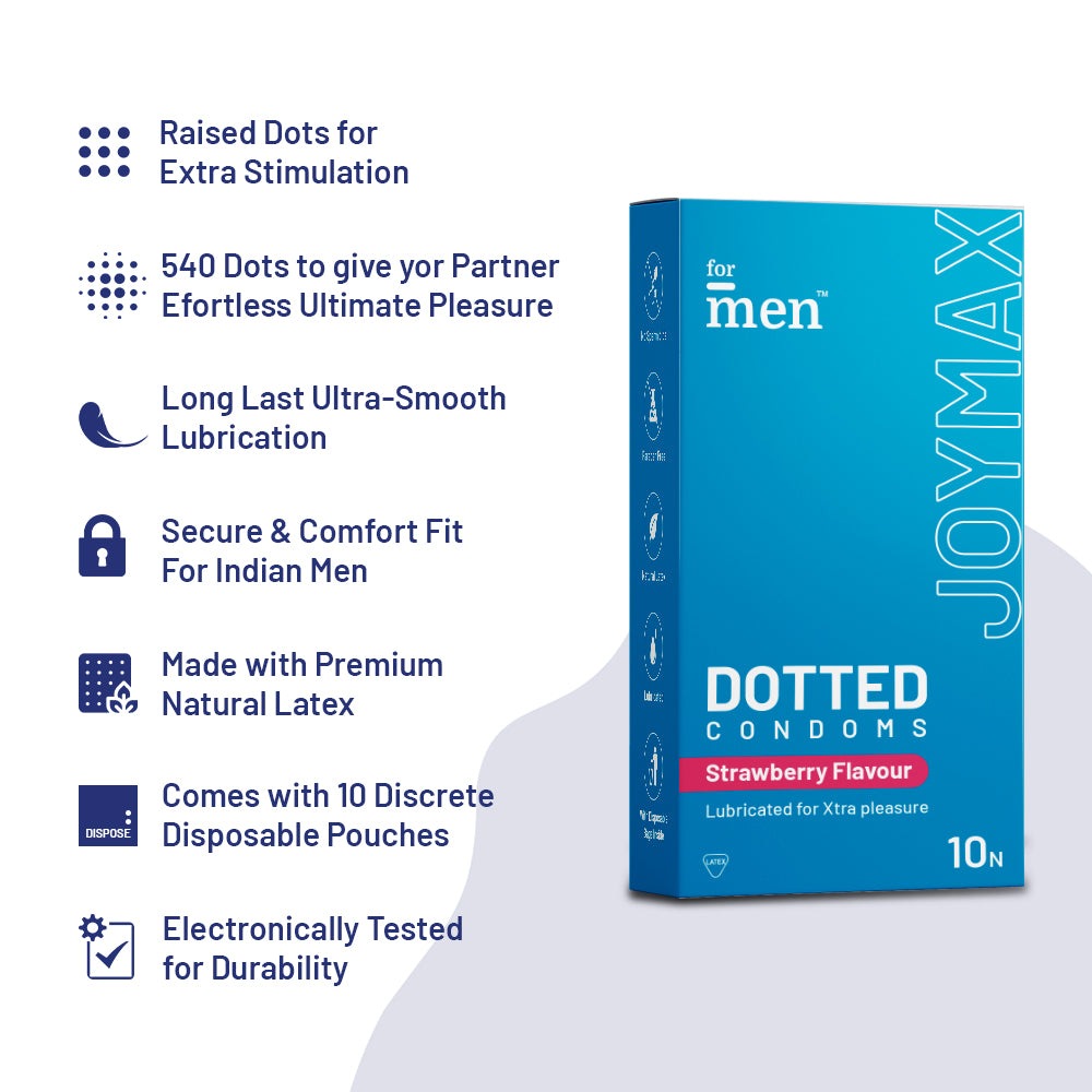 Joymax-dotted-condoms-strawberry-flavor-benefits