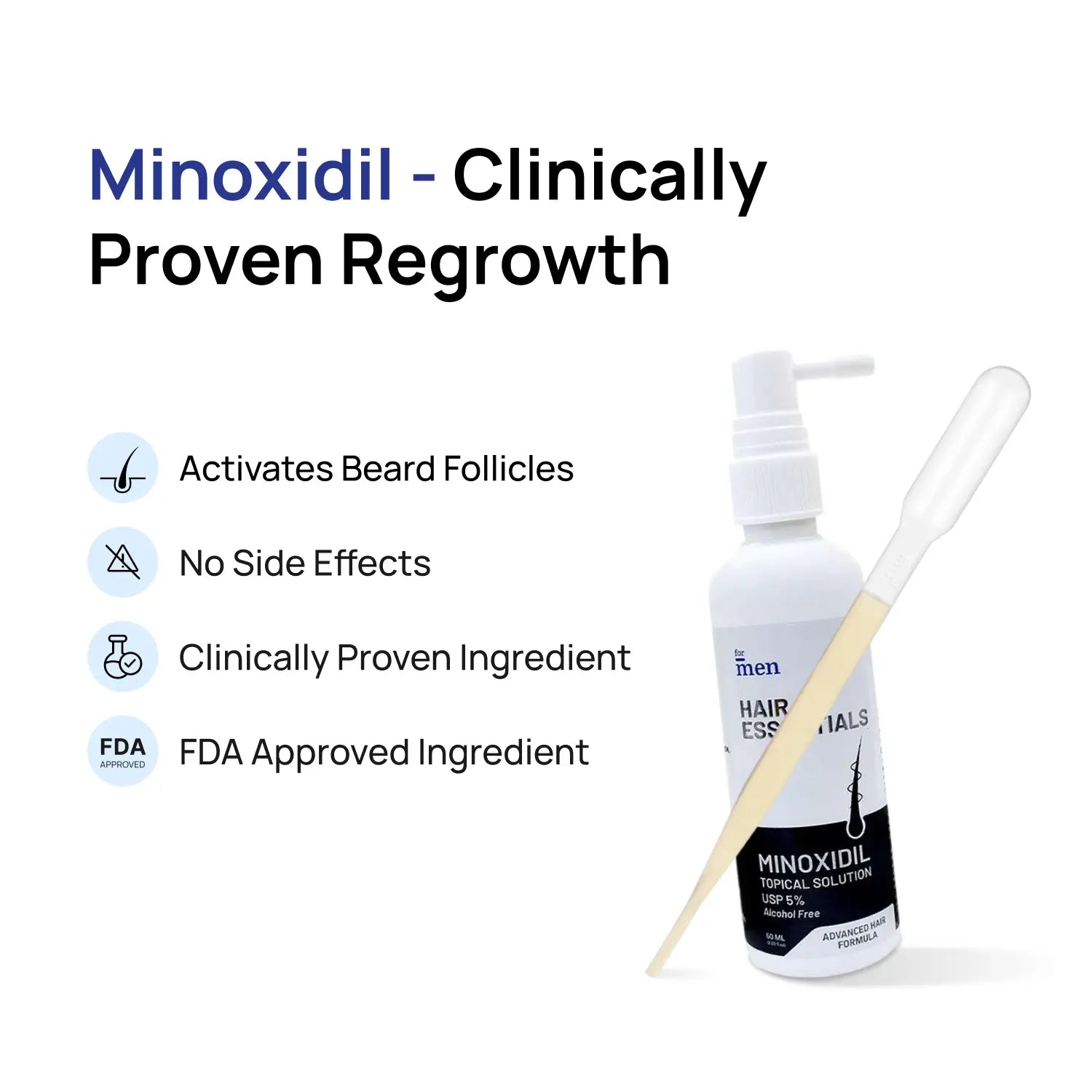 Beard Growth Super Kit <span>Minoxidil 5% + Derma Roller 0.5mm</span>