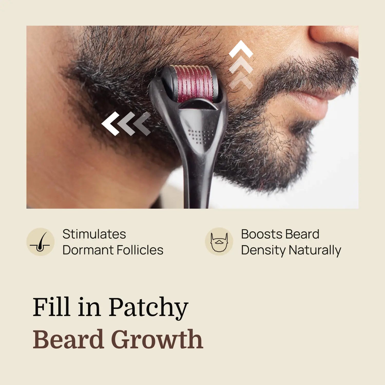 Derma Roller 0.5mm with Sanitizer | 540 Stainless Steel Microneedles