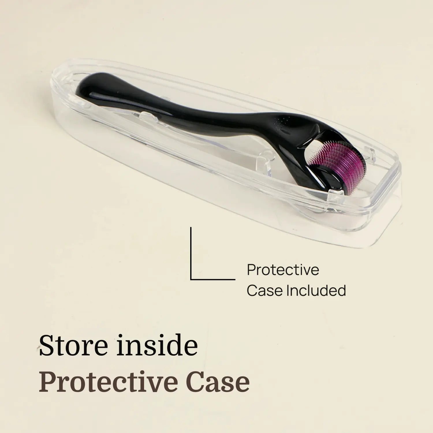 Derma Roller 0.5mm with Sanitizer | 540 Stainless Steel Microneedles