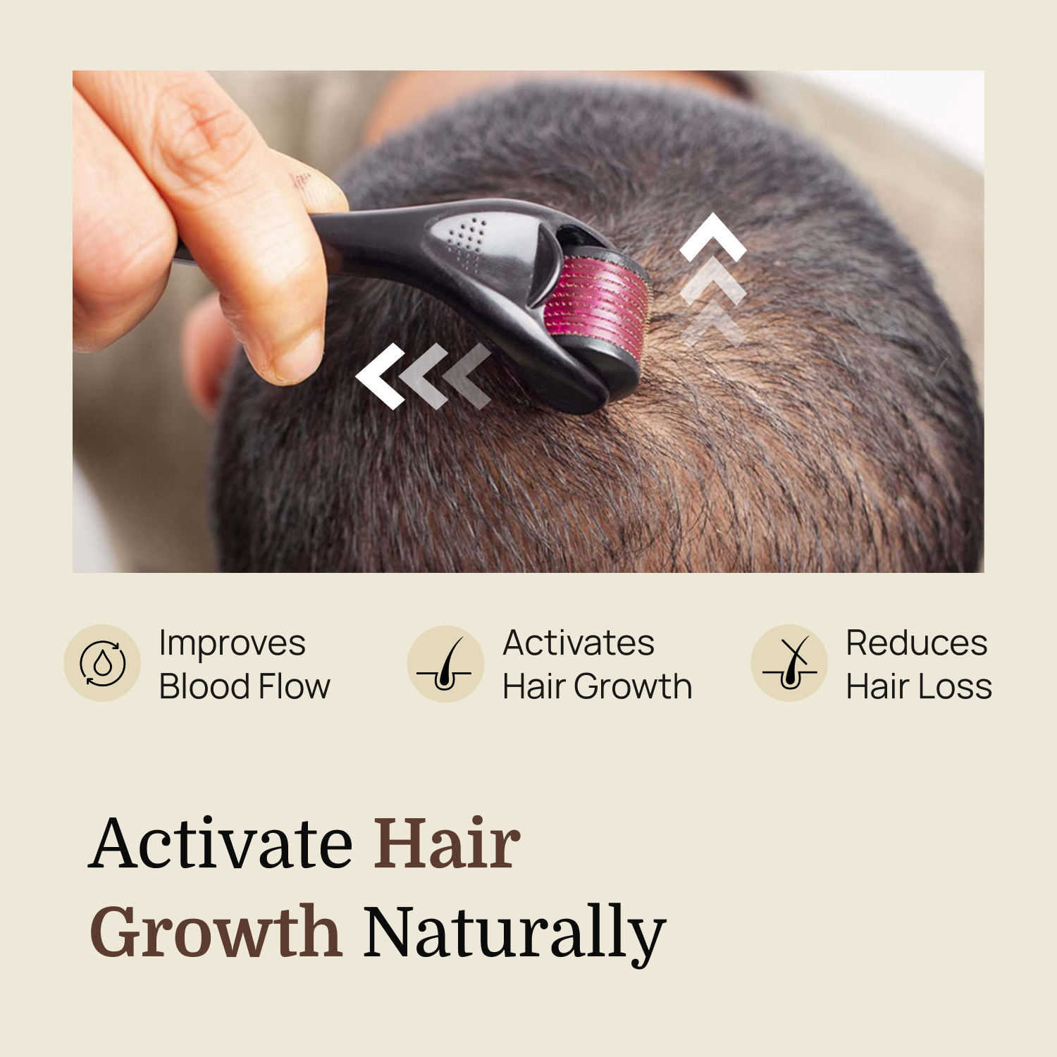 Derma Roller 0.5mm | 540 Stainless Steel Microneedles