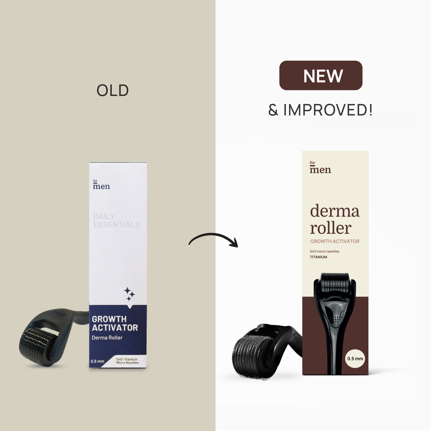 Derma Roller 1mm | 540 Titanium Microneedles