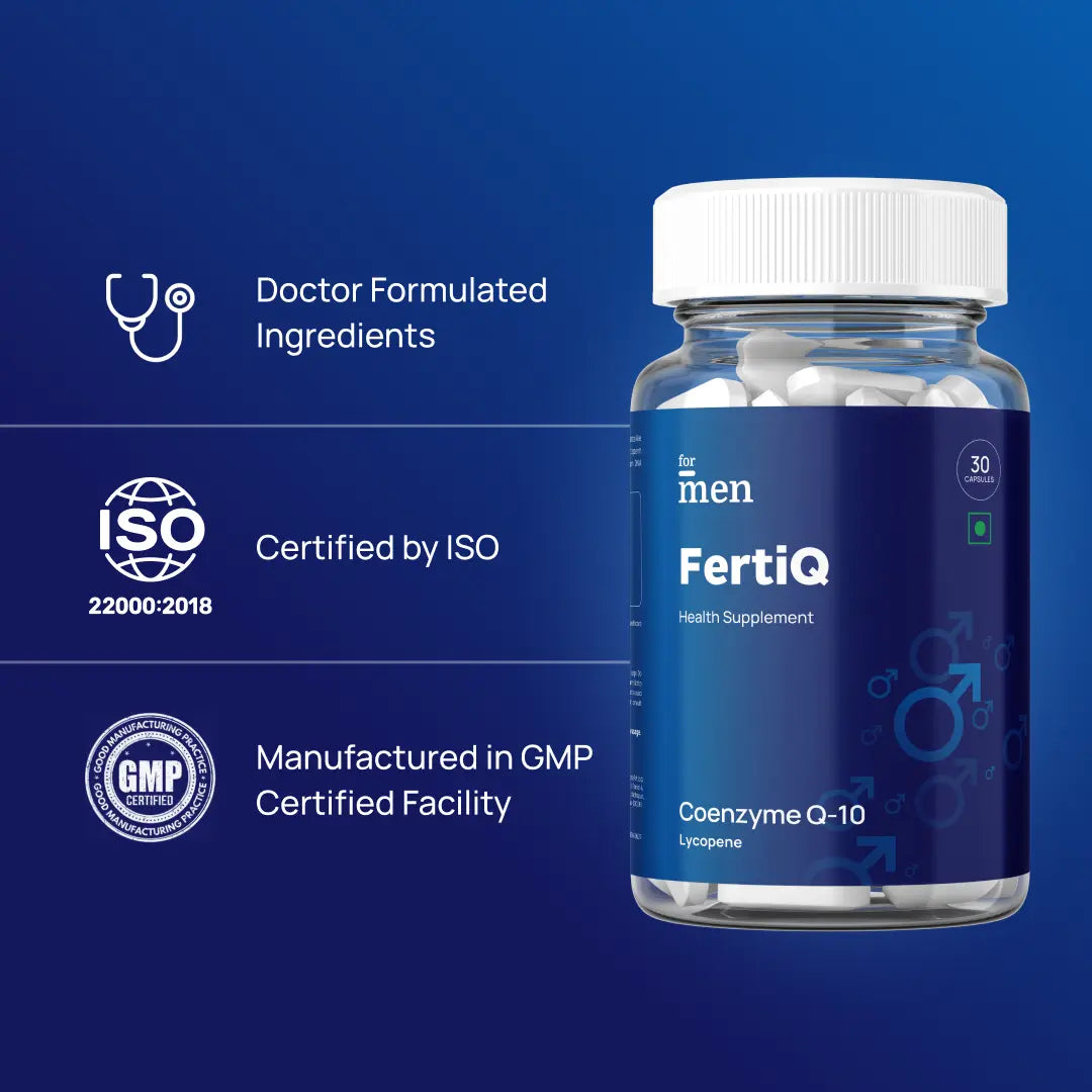 Formen FertiQ Male Fertility Support with CoQ10, Lycopene (Antioxidants), Vitamins & Minerals ForMen Health Formen FertiQ Male Fertility Support with CoQ10, Lycopene (Antioxidants), Vitamins & Minerals ForMen Health