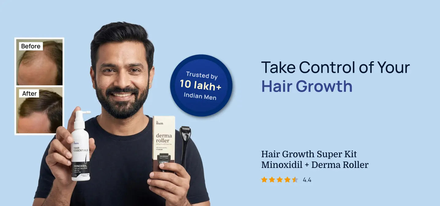 Hair Growth Super Kit <span>Minoxidil 5% + Derma Roller 1mm</span>