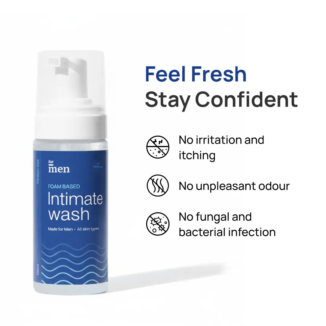 Foam Based Intimate Wash for Men – pH Balanced for Daily Use