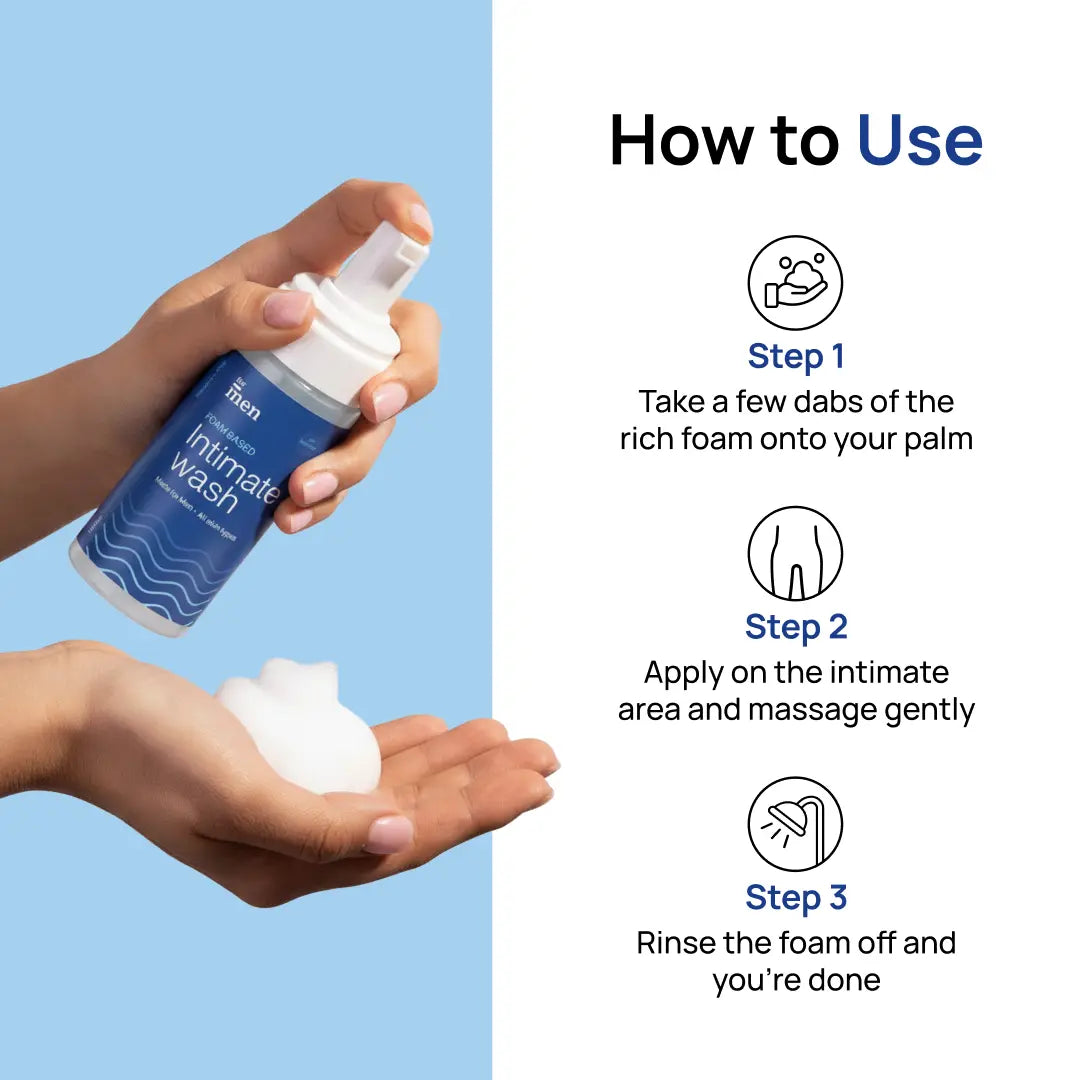 Foam Based Intimate Wash for Men – pH Balanced for Daily Use