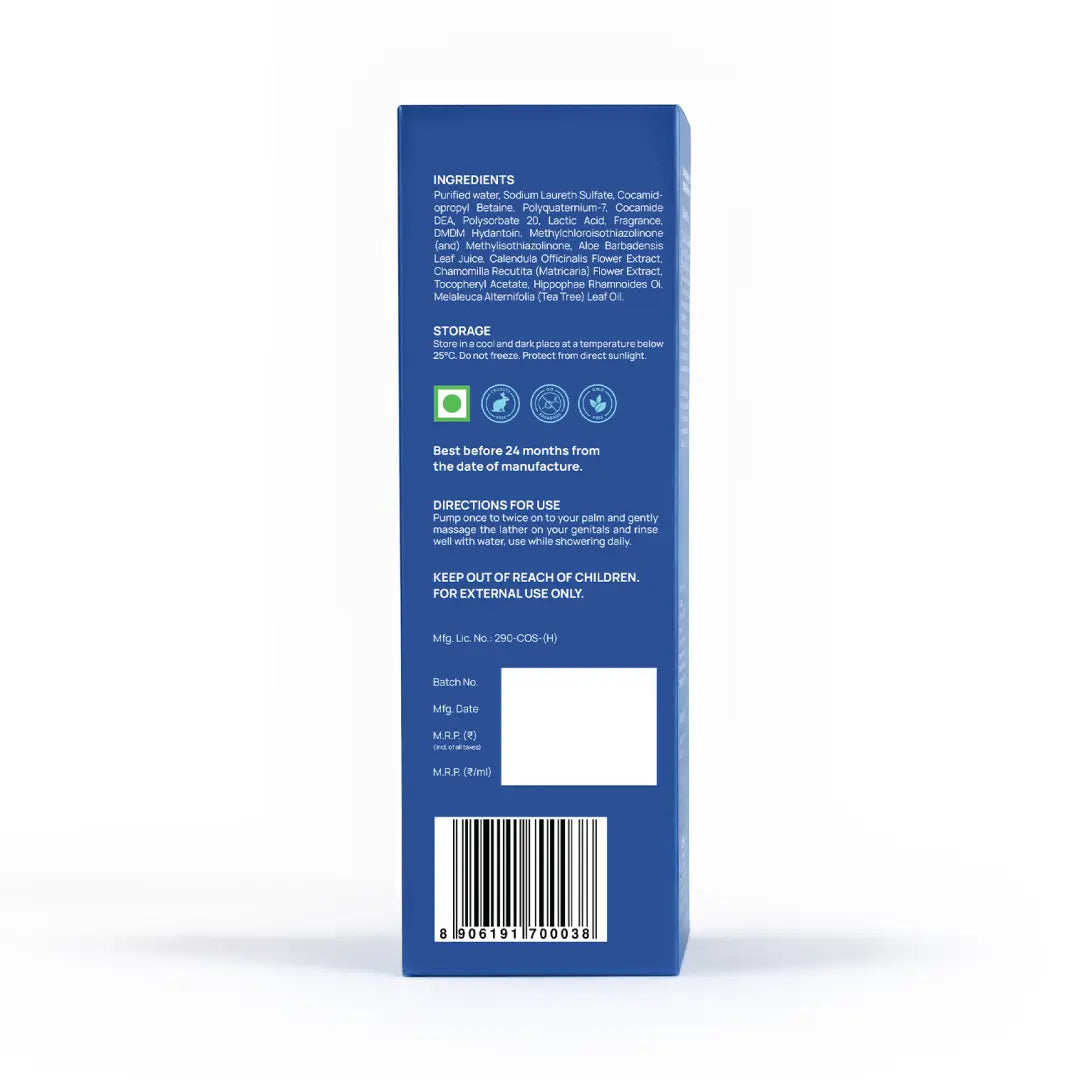 Foam Based Intimate Wash for Men – pH Balanced for Daily Use