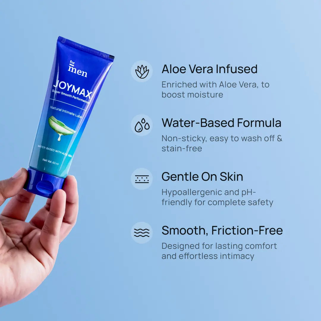 JoyMax Intimate Lube Gel Aloe Infused Water-Based Formula (60 ml) ForMen Health JoyMax Intimate Lube Gel Aloe Infused Water-Based Formula (60 ml) ForMen Health
