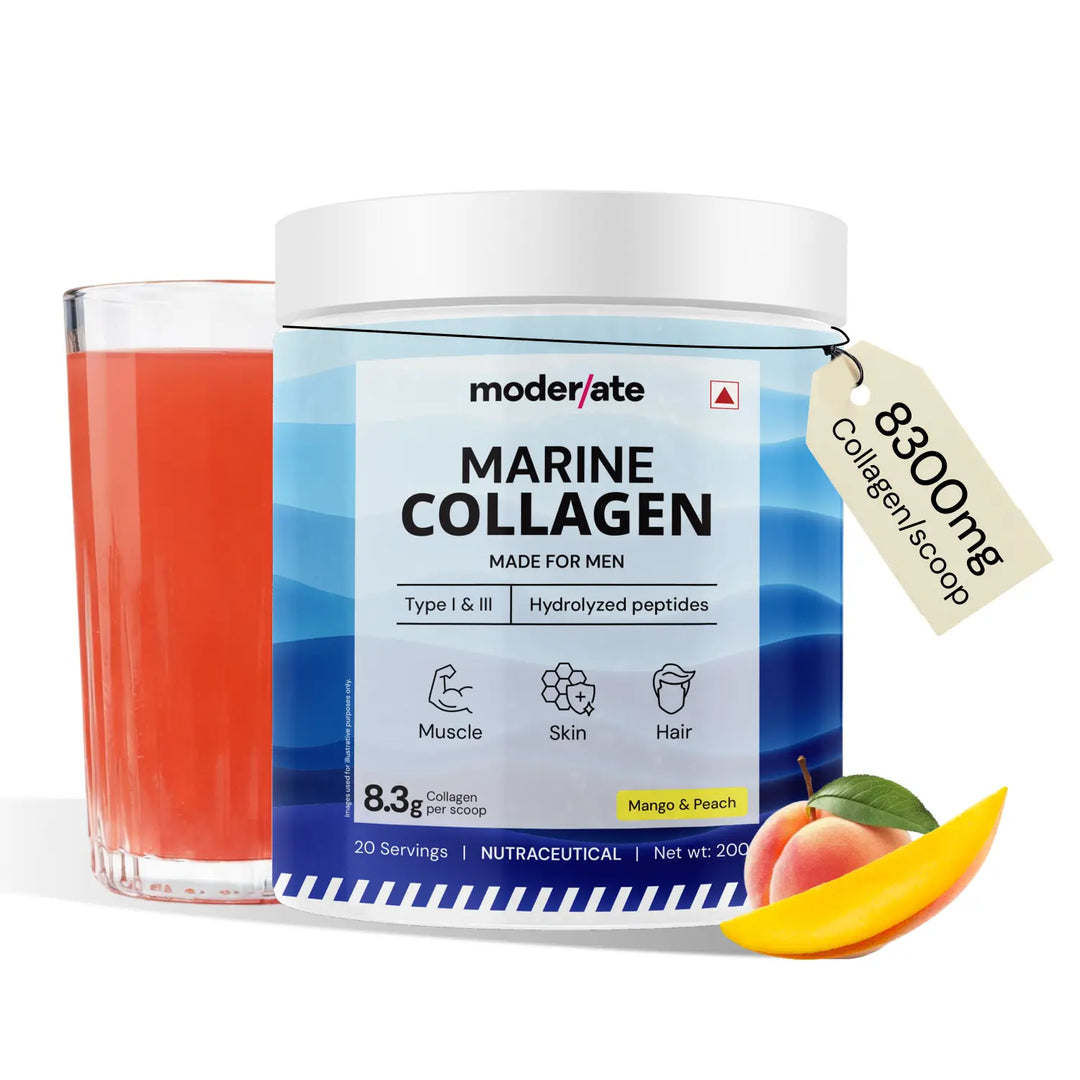 Marine Collagen for Men – Type I & III Collagen for Joints, Skin
