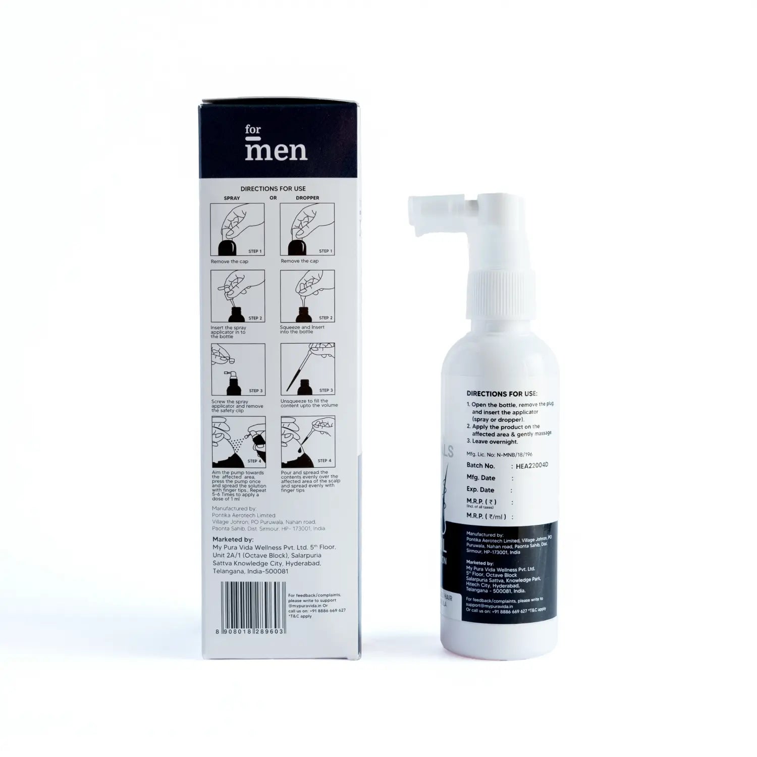 Minoxidil Topical Solution 5% – Clinically Proven Formula for Hair Regrowth (60ml)