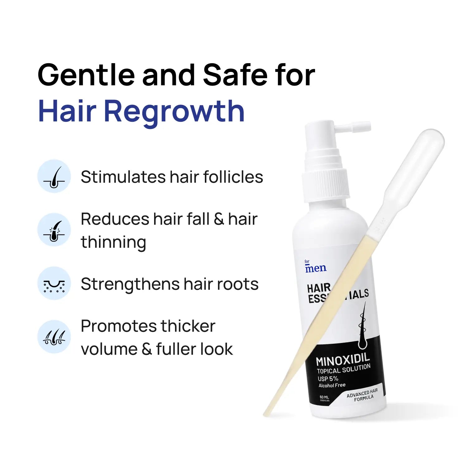 Minoxidil Topical Solution 5% – Clinically Proven Formula for Hair Regrowth (60ml)