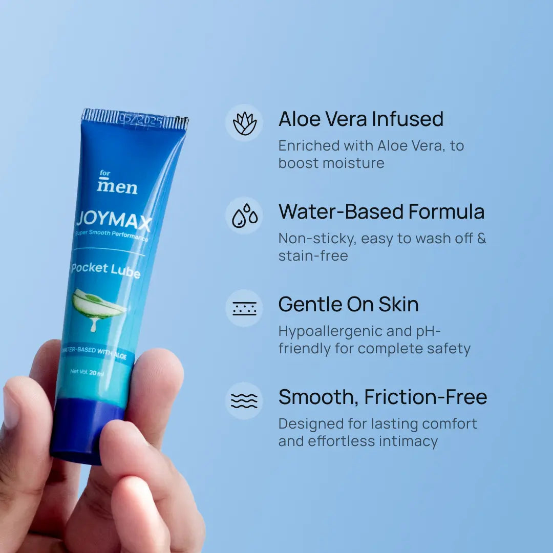 Pocket Natural Intimate Lube – Water-Based with Aloe Vera (20ml)