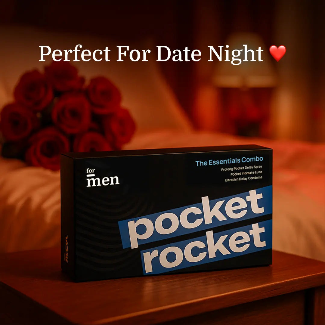 Pocket Rocket - Pocket Lube, Delay Spray & 3 Ultra Thin Delay Condoms