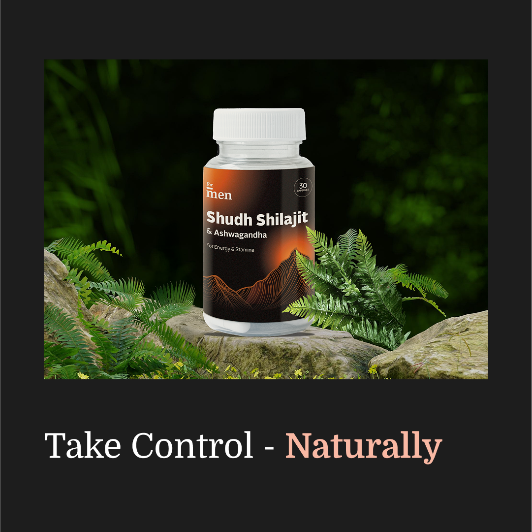 Shudh Himalayan Shilajit & Ashwagandha – Vitality, Mood & Performance Capsules for Men