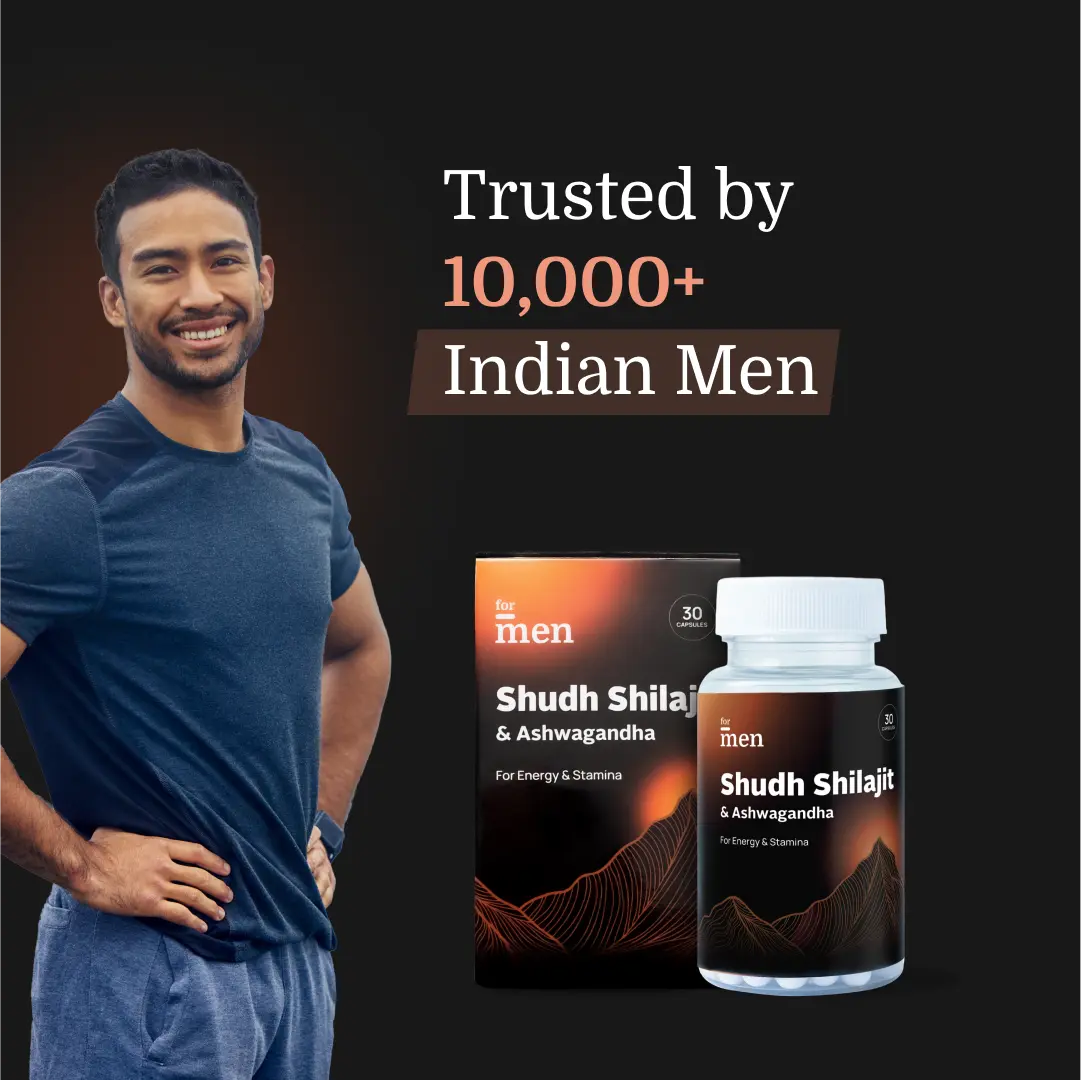 Shudh Himalayan Shilajit & Ashwagandha – Vitality, Mood & Energy Capsules for Men