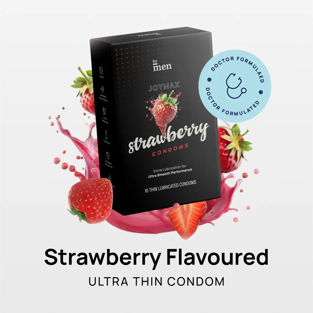 JoyMax Strawberry Condoms (10 Pack)