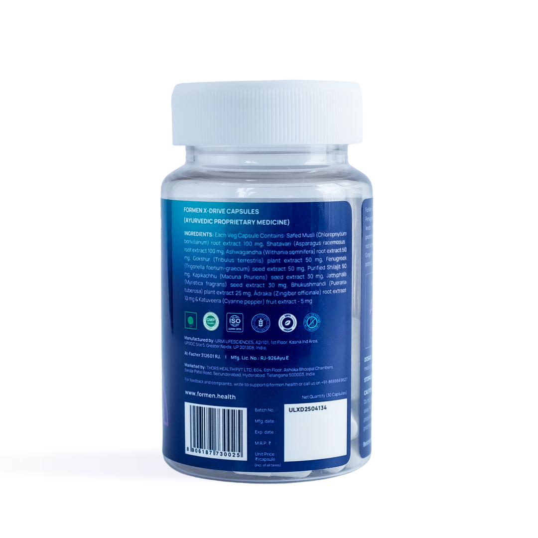 X-Drive - Safed Musli, Shilajit & Ashwagandha for Performance