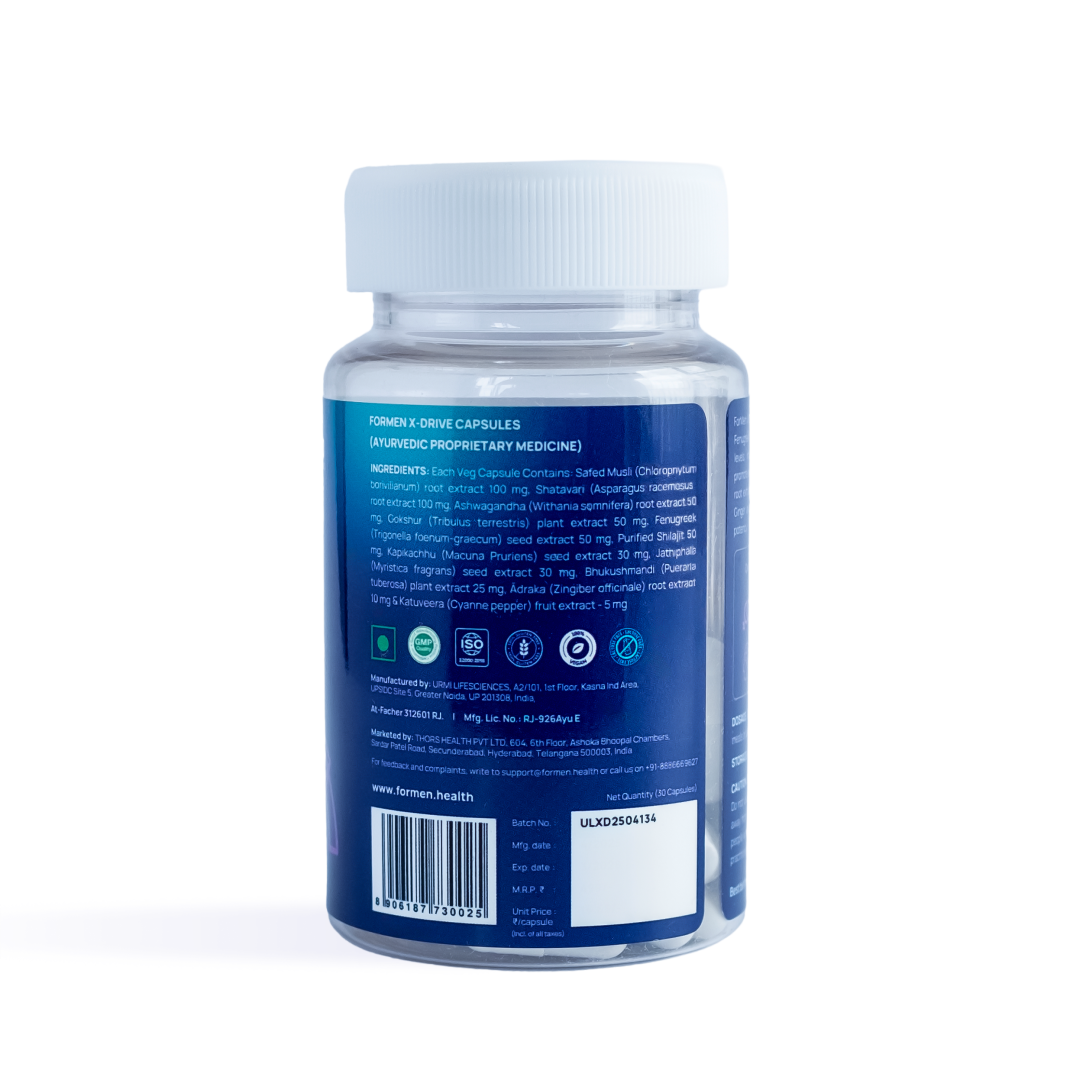 X-Drive - Safed Musli, Shilajit & Ashwagandha for Performance