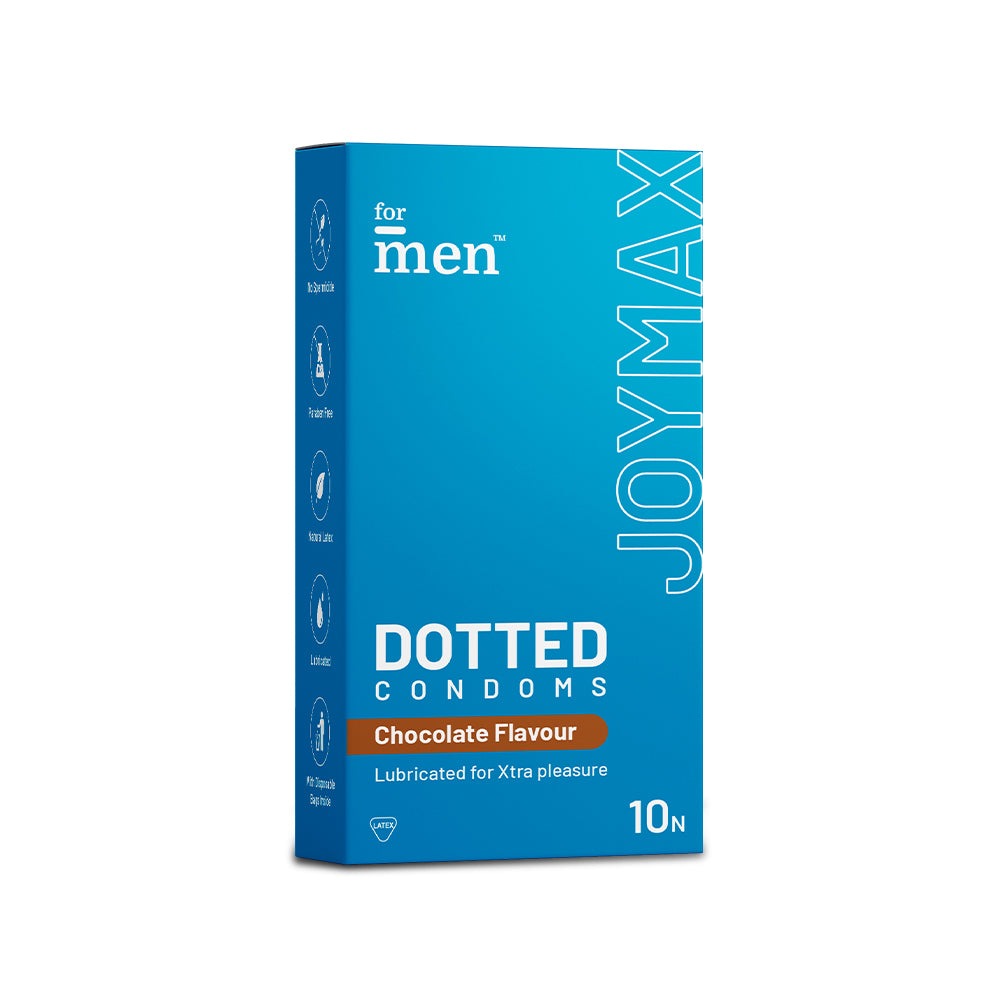 JoyMax-Dotted-Lubricated-Condoms-Chocolate-Flavour