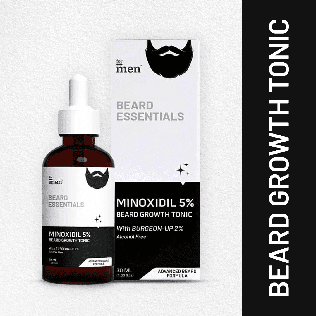 Beard Growth Tonic with 5% Minoxidil & 2% Burgeon Up